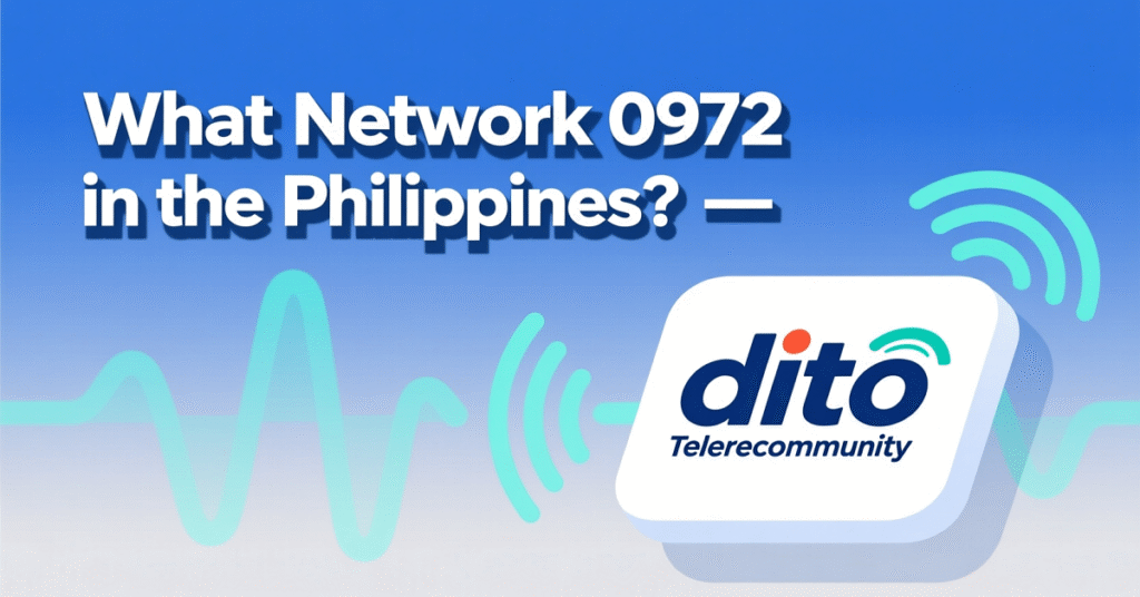 What Network 0972? Complete Guide in the Philippines DITO's Mobile Prefix