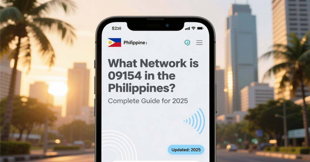 What Network 09154? Complete Guide for in the Philippines. 2025