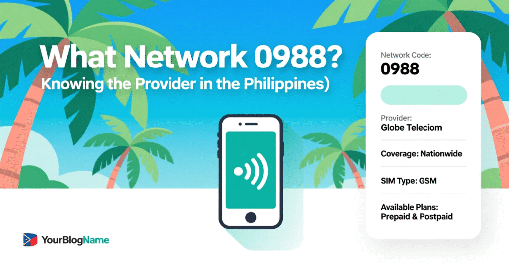 What Network 0988? Knowing the Provider in the Philippines